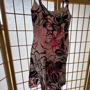 Madison Leigh Pink and Black Floral Dress